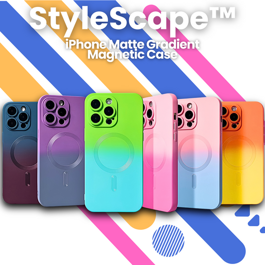 StyleScape™: Matte Gradient Color Magnetic iPhone Case