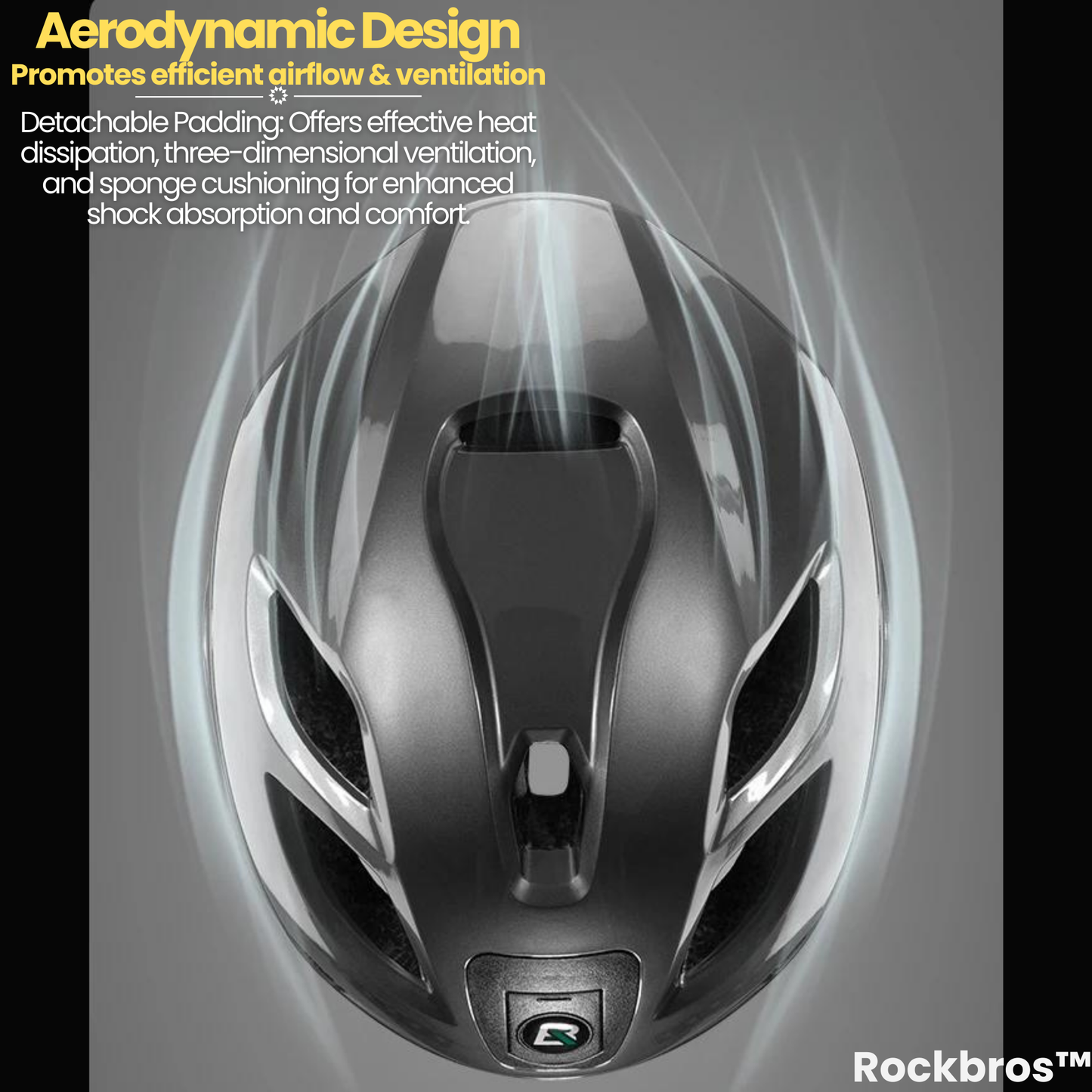 Rockbros™ Helmet: Rechargeable Helmet with Integrated Light