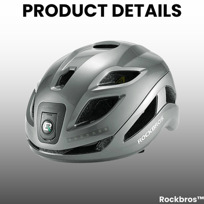 Rockbros™ Helmet: Rechargeable Helmet with Integrated Light