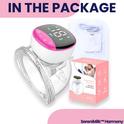 SereniMilk™ Harmony: Silent Hands-Free Electric Milk Extractor for Breastfeeding Comfort