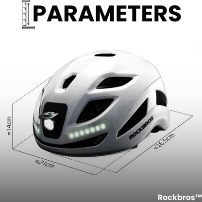 Rockbros™ Helmet: Rechargeable Helmet with Integrated Light