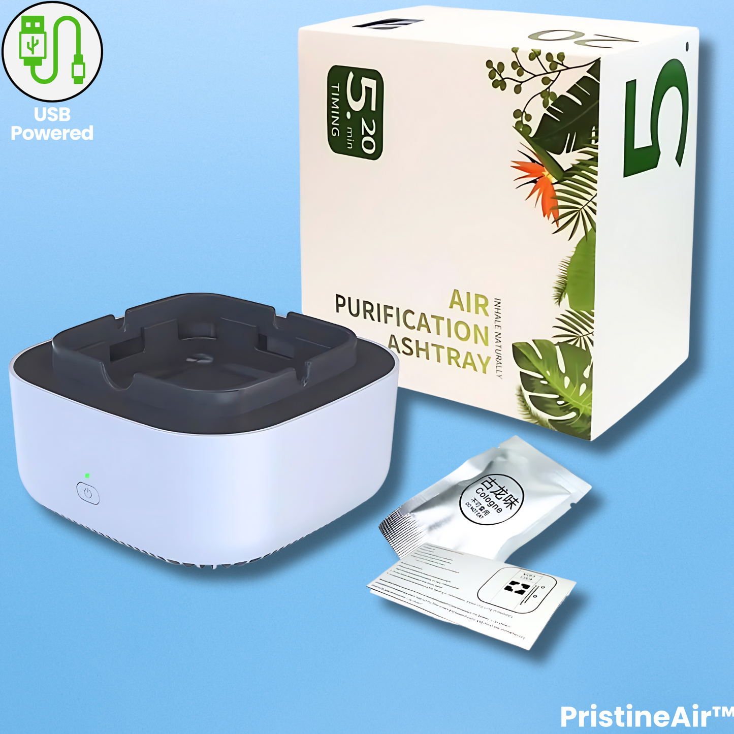 PristineAir™ Ashtray: Breathe Fresh, Say Goodbye to Smoke Odors