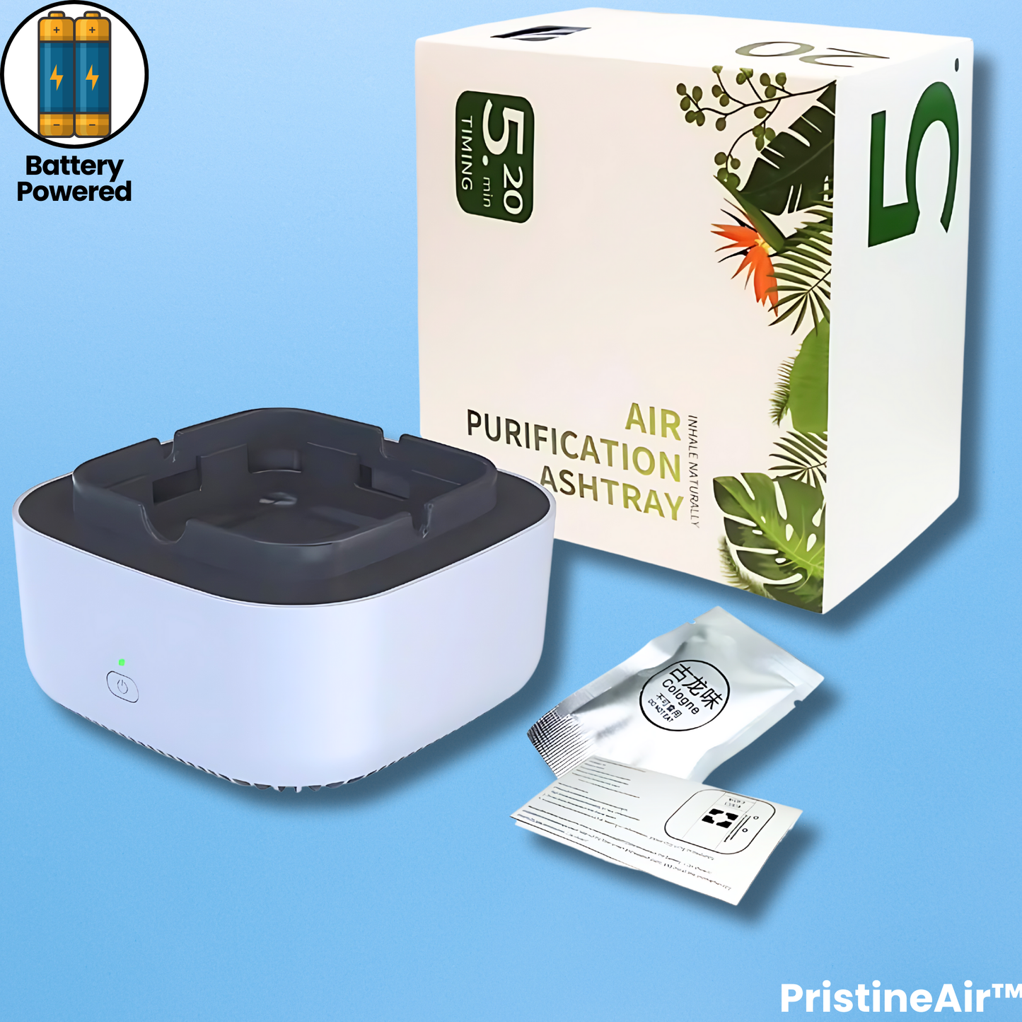 PristineAir™ Ashtray: Breathe Fresh, Say Goodbye to Smoke Odors