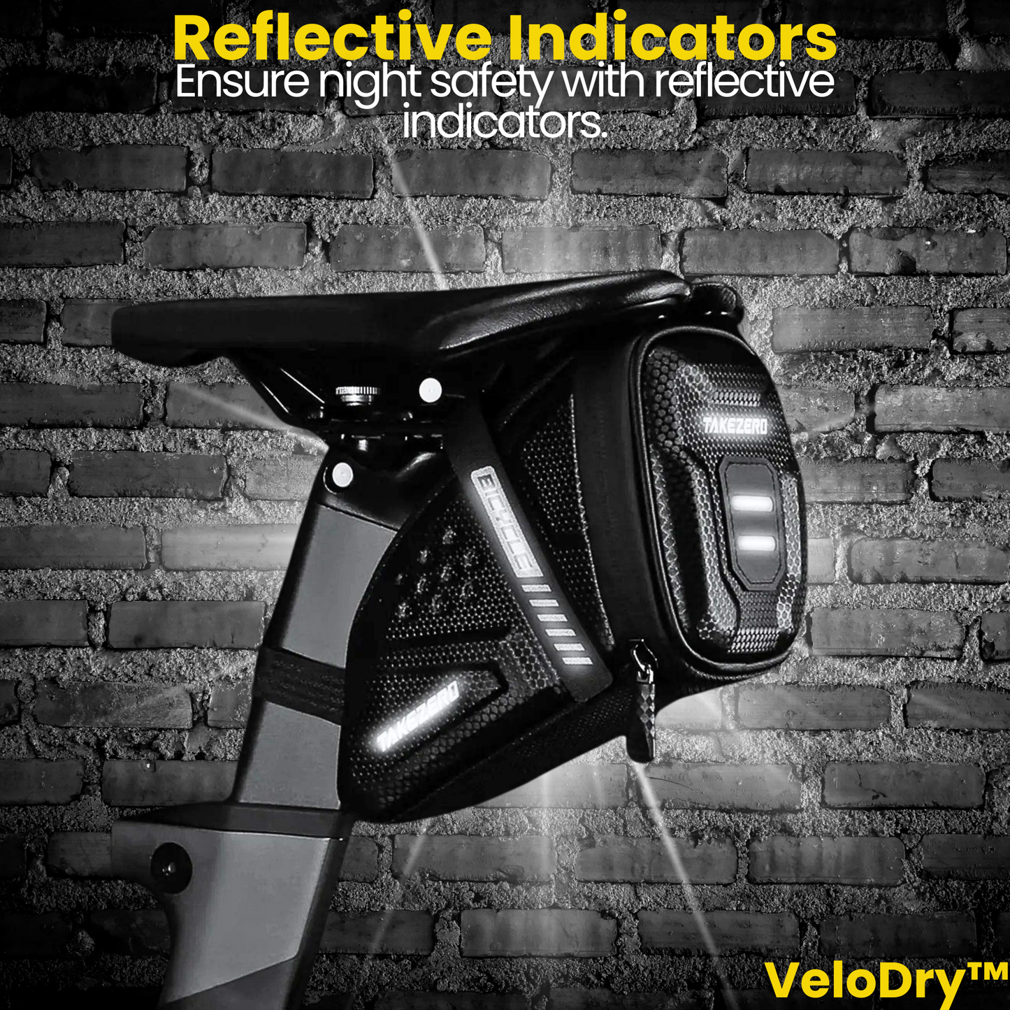 VeloDry™ Saddlebag: Reflective Waterproof Bike Accessory for MTB and Road