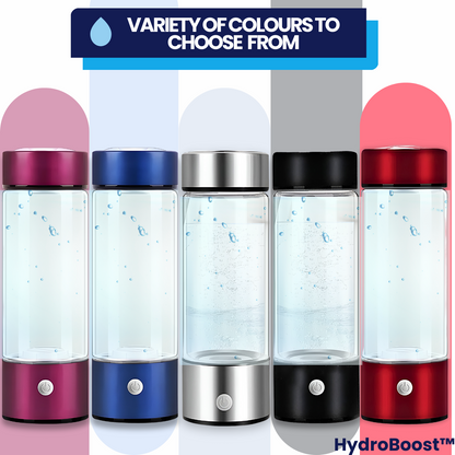 HydroBoost™: Portable Hydrogen Water Bottle with Alkaline Ionizer Technology