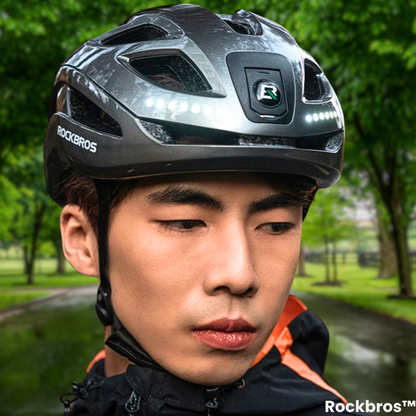 Rockbros™ Helmet: Rechargeable Helmet with Integrated Light