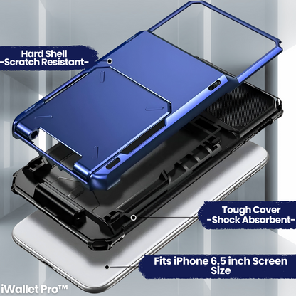 iWallet Pro™: Sleek Phone Case with 4-Card Slot for iPhone 14 Pro & More