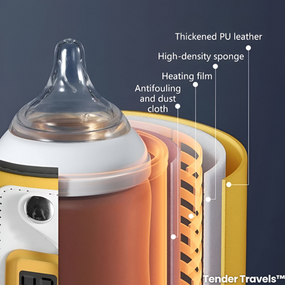 Tender Travels™: USB-Infused Thermal Magic Bottle Warmer