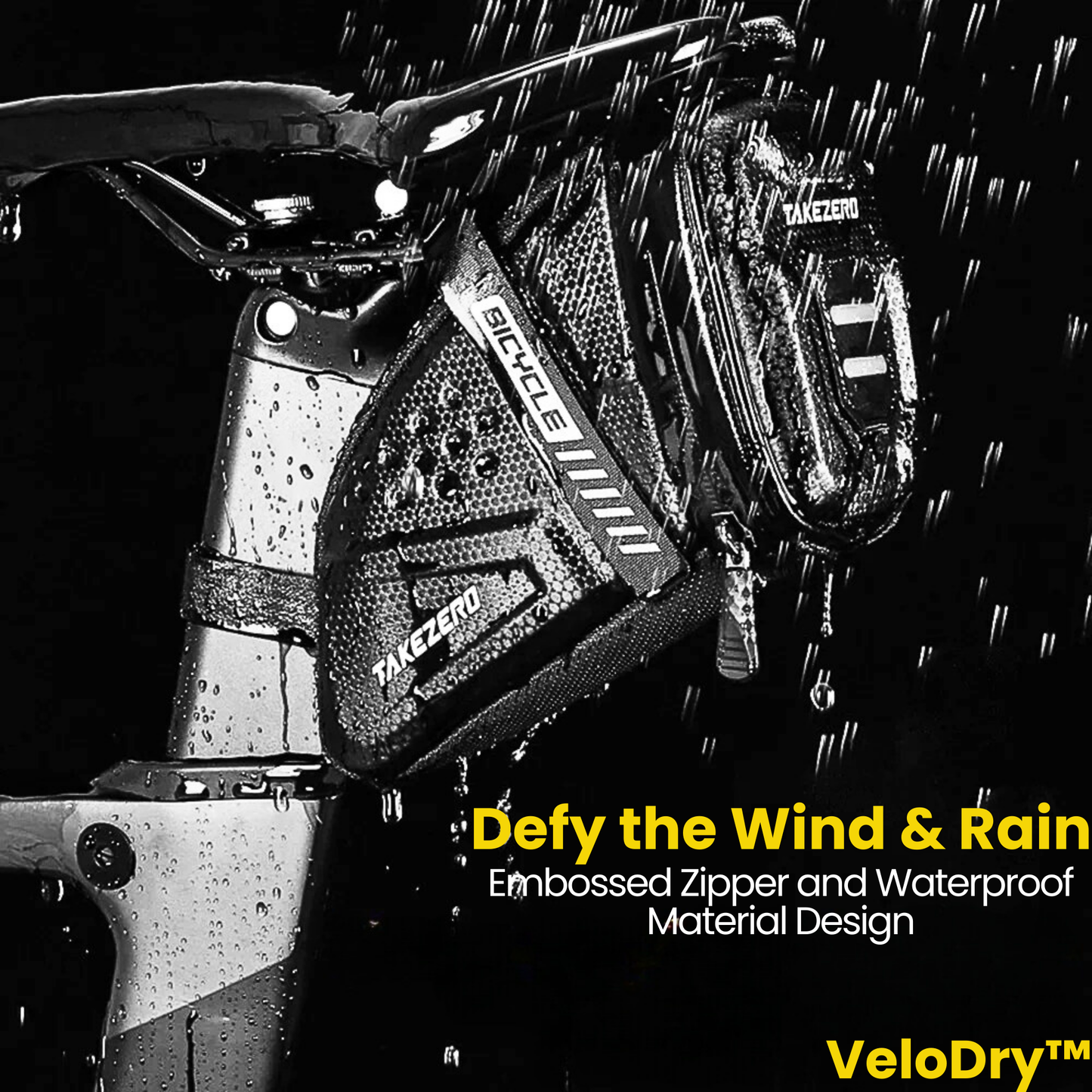 VeloDry™ Saddlebag: Reflective Waterproof Bike Accessory for MTB and Road