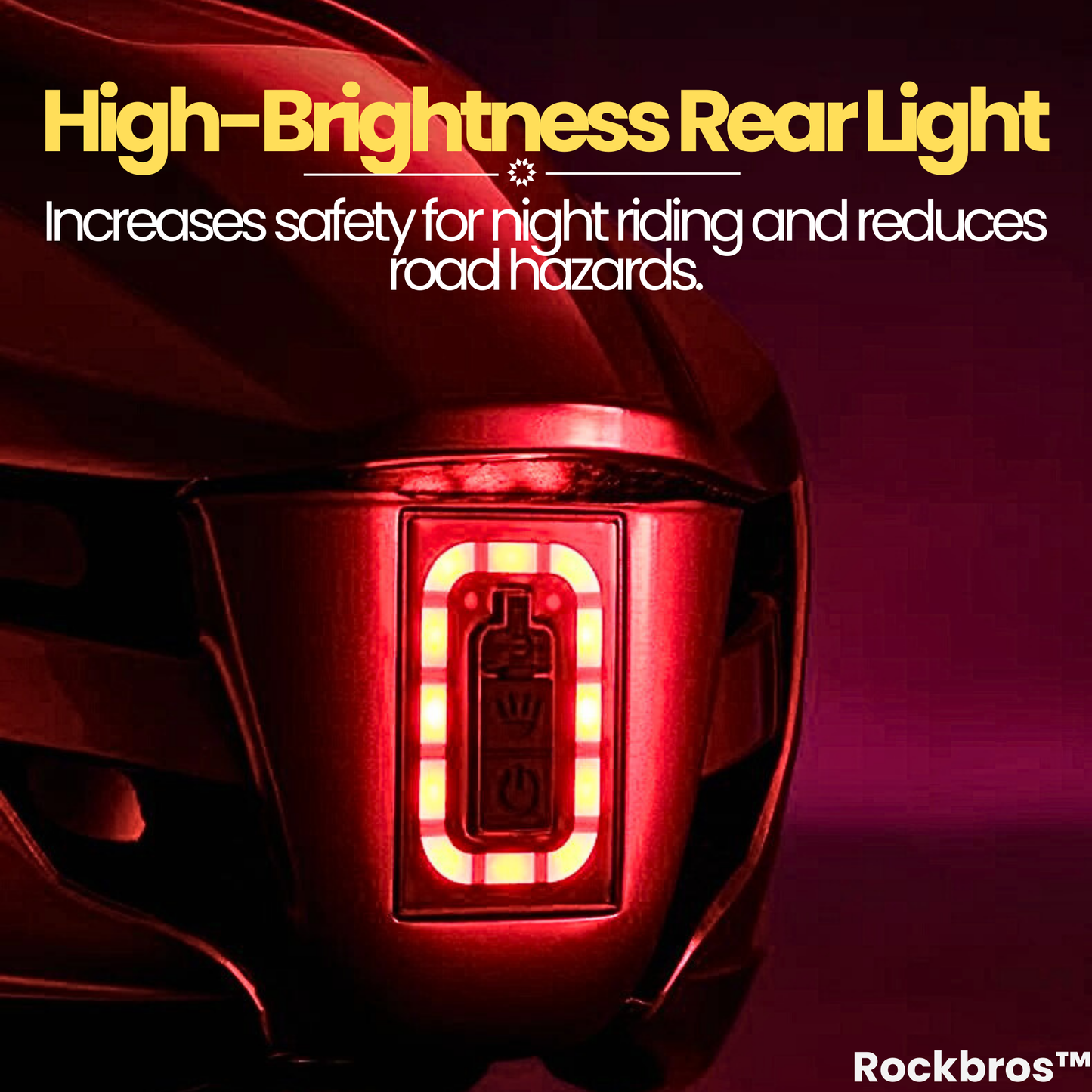 Rockbros™ Helmet: Rechargeable Helmet with Integrated Light