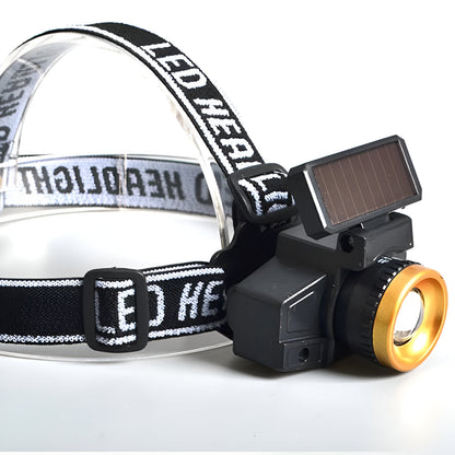 BeamBoost™ 2.0: Head-mounted Flashlight with Solar and USB Rechargeability