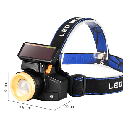 BeamBoost™ 2.0: Head-mounted Flashlight with Solar and USB Rechargeability