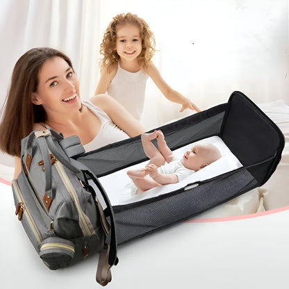 ParentPulse™ Pack: Foldable Bedpack For Changing Diapers and All Baby Essentials on-the-go