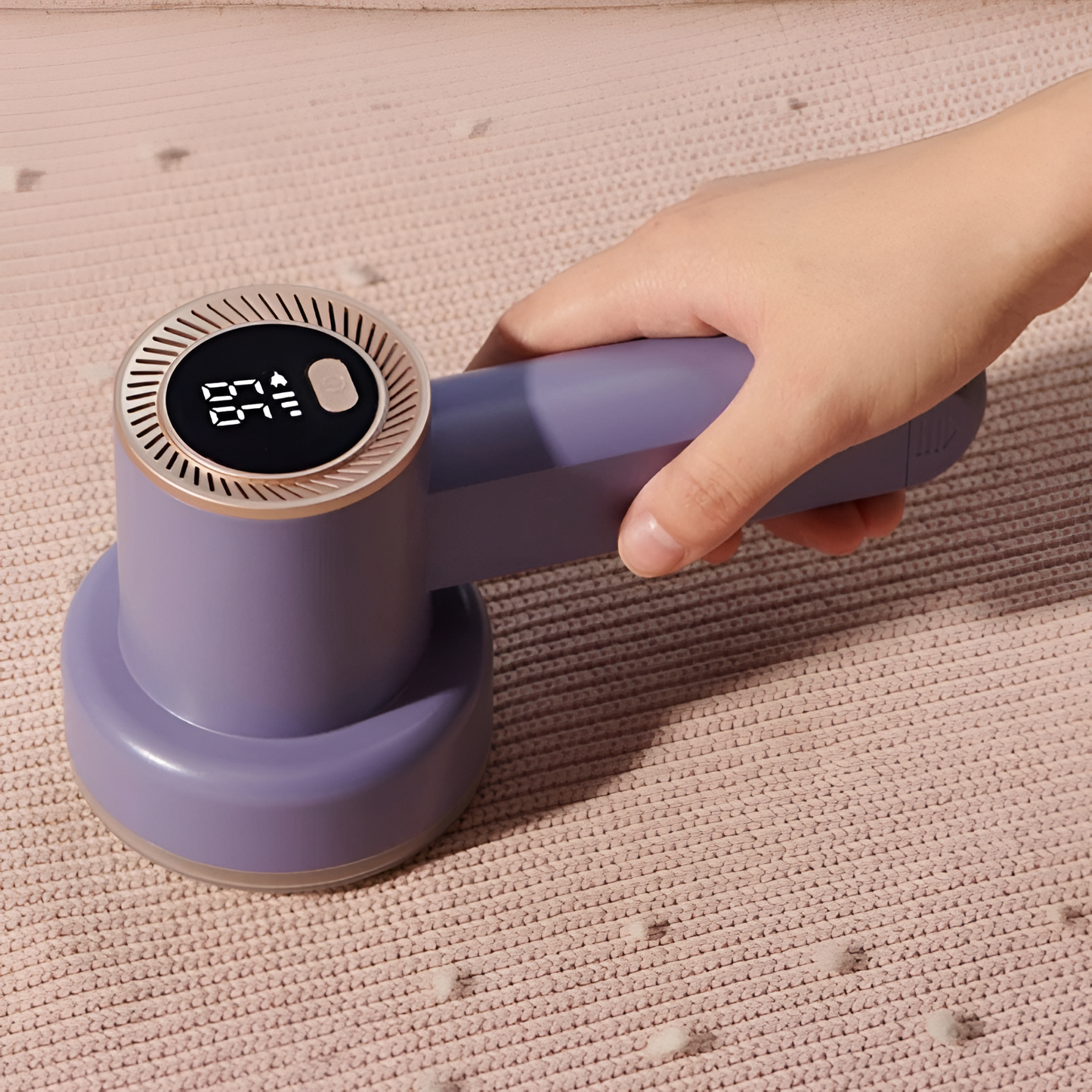 FluffErase Pro+™: Rechargeable Lint Remover with LED Hairball Shaver