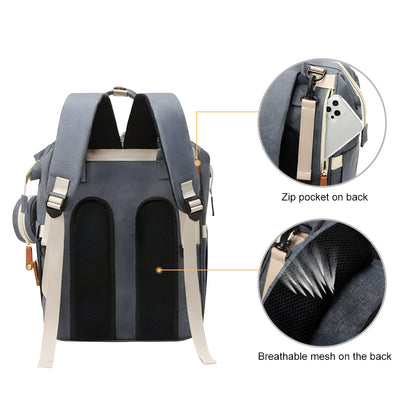 ParentPulse™ Pack: Foldable Bedpack For Changing Diapers and All Baby Essentials on-the-go