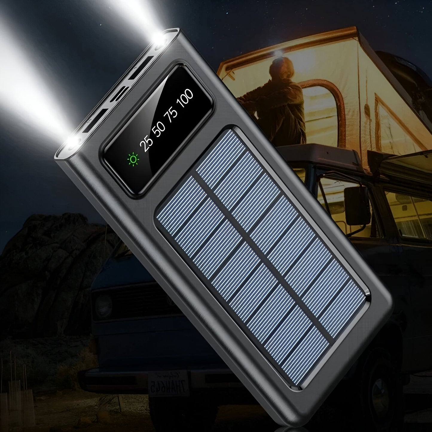 PowerRay Beam™: Ultra-Large Capacity Solar Power Bank for All Your Devices