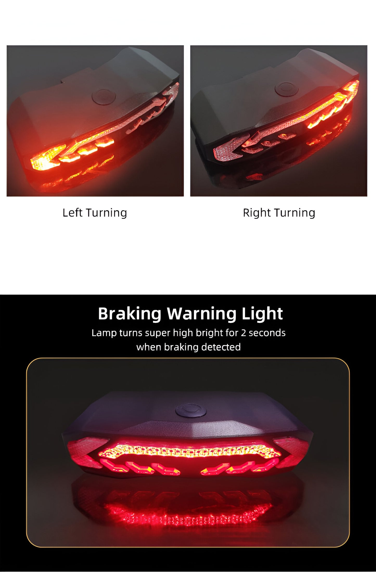 BikeGuard Pro: Secure LED Tail Light with Alarm