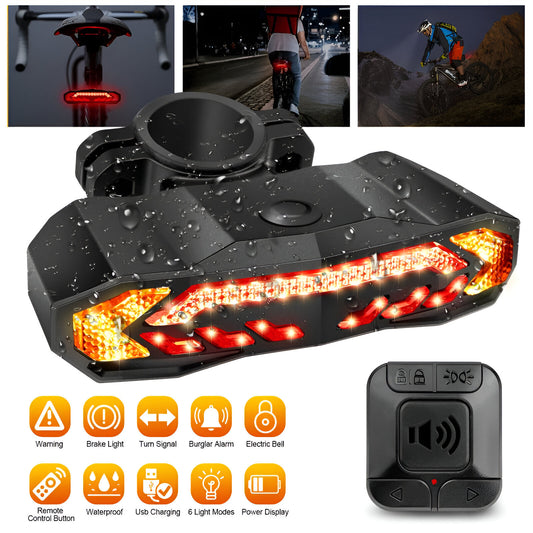 BikeGuard Pro: Secure LED Tail Light with Alarm