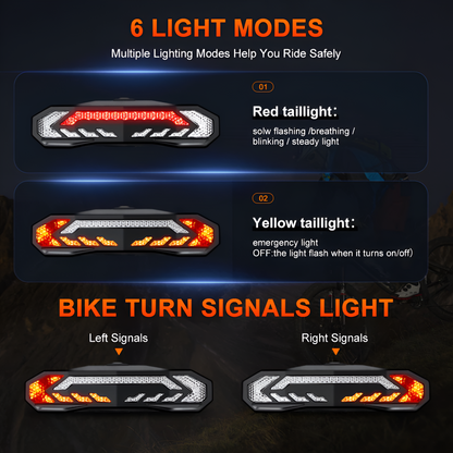 BikeGuard Pro: Secure LED Tail Light with Alarm