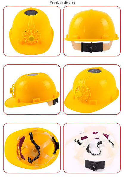 SolarCraft™: Where Safety Meets Cooling Comfort with Solar Power Fan Helmet