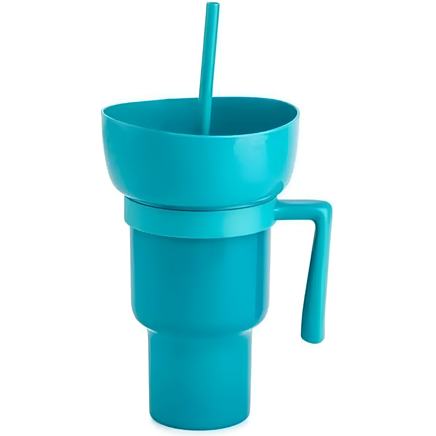 SnackSip Duo™: Portable Stadium Tumbler for Snacks and Drinks On the Go