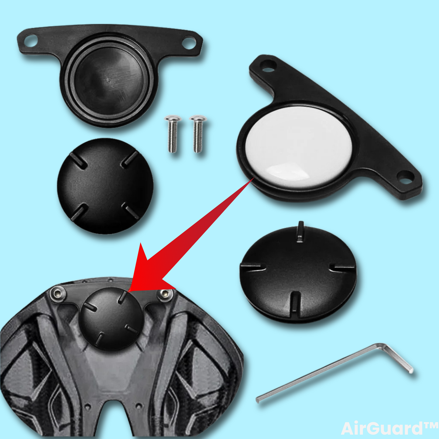 AirGuard™: AirTag Installation Accessories for Bicycles